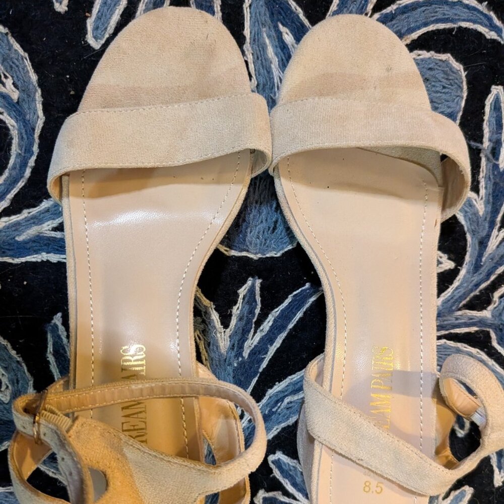 DREAM PAIRS Women's Ankle Strap Low Block Chunky Heel Sandals Pumps Shoes 8.5
